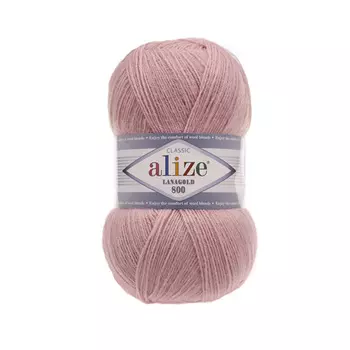 Пряжа ALIZE 'Lanagold 800' 100гр.,730м (49%шерсть, 51%акрил) (161 пудра)