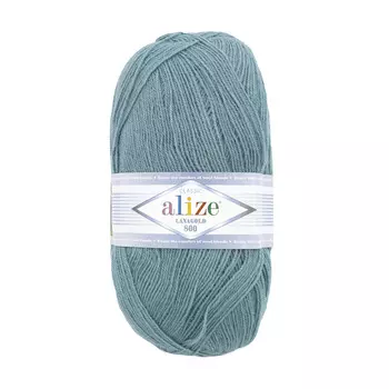 Пряжа ALIZE 'Lanagold 800' 100гр.,730м (49%шерсть, 51%акрил) (386 лазурный)