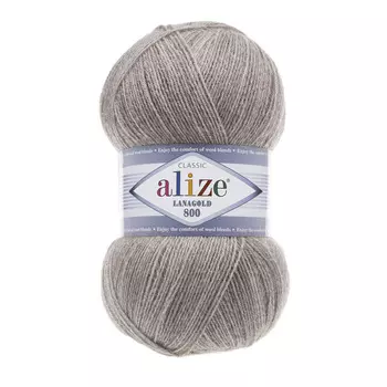 Пряжа ALIZE 'Lanagold 800' 100гр.,730м (49%шерсть, 51%акрил) (207 светло-коричневый)