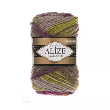 Пряжа ALIZE 'Lanagold Batik' 100гр.,240м (49%шерсть, 51%акрил) (3940 секционный)