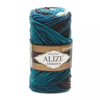 Пряжа ALIZE 'Lanagold Batik' 100гр.,240м (49%шерсть, 51%акрил) (4467)