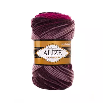 Пряжа ALIZE 'Lanagold Batik' 100гр.,240м (49%шерсть, 51%акрил) (4849 секционный)