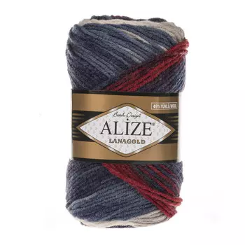 Пряжа ALIZE 'Lanagold Batik' 100гр.,240м (49%шерсть, 51%акрил) (2978 секционный)