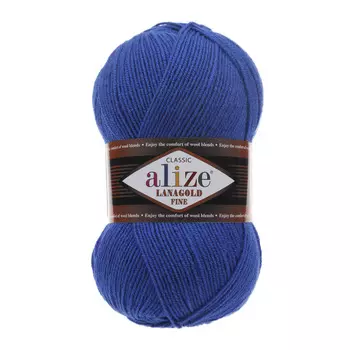 Пряжа ALIZE 'Lanagold fine' 100 гр. 390м (49%шерсть, 51% акрил) (141 василек)