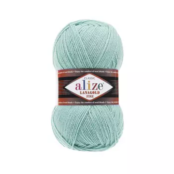 Пряжа ALIZE 'Lanagold fine' 100 гр. 390м (49%шерсть, 51% акрил) (522 мята)