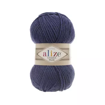 Пряжа ALIZE 'Lanagold Plus' 100гр. 140м (49% шерсть, 51% акрил) (215 черника)