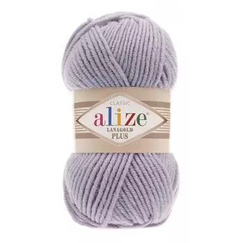 Пряжа ALIZE 'Lanagold Plus' 100гр. 140м (49% шерсть, 51% акрил) (200 светло-серый)