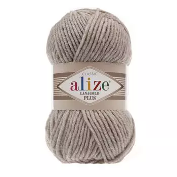 Пряжа ALIZE 'Lanagold Plus' 100гр. 140м (49% шерсть, 51% акрил) (152 беж меланж)