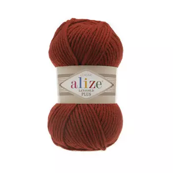 Пряжа ALIZE 'Lanagold Plus' 100гр. 140м (49% шерсть, 51% акрил) (36 терракот)
