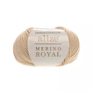 Пряжа Alize 'Merino Royal' 50г 100м (100% шерсть) (96 бежевый)