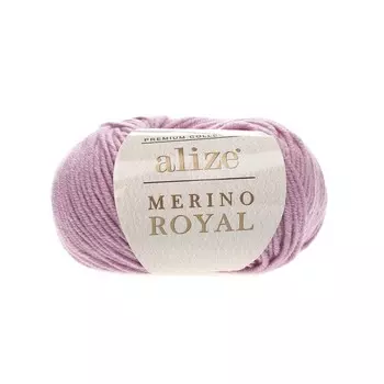 Пряжа Alize 'Merino Royal' 50г 100м (100% шерсть) (198 сухая роза)