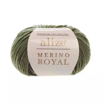Пряжа Alize 'Merino Royal' 50г 100м (100% шерсть) (284 хаки)