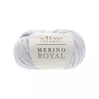 Пряжа Alize 'Merino Royal' 50г 100м (100% шерсть) (362 светло-серый)