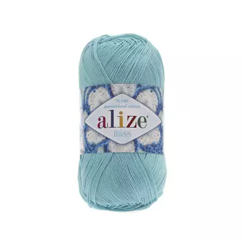 Пряжа ALIZE 'Miss' 50гр. 280м. (100% мерсерезированный хлопок) (263 бирюзовый)