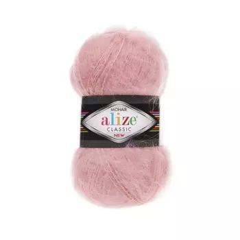 Пряжа ALIZE 'Mohair classic ' 100гр. 200м (25%мохер, 24%шерсть, 51%акрил) (161 пудра)