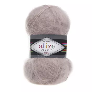 Пряжа ALIZE 'Mohair classic ' 100гр. 200м (25%мохер, 24%шерсть, 51%акрил) (541 норка)