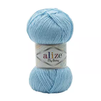 Пряжа Alize 'My baby' 50г 150м (100% акрил) (40 голубой)