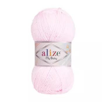 Пряжа Alize 'My baby' 50г 150м (100% акрил) (184 светло-розовый)