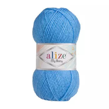 Пряжа Alize 'My baby' 50г 150м (100% акрил) (289 темно-голубой)