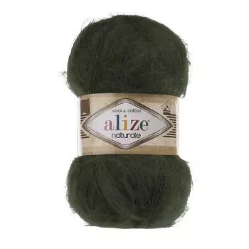Пряжа ALIZE 'Naturale' 100гр. 230м. (60% шерсть, 40% хлопок) ТУ (244 хаки)
