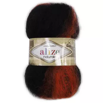 Пряжа ALIZE 'Naturale Batik' 100гр. 230м. (60% шерсть, 40% хлопок) ТУ (5907 секционный)