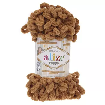 Пряжа Alize 'Puffy' 100г 9м (100% микрополиэстер) (179 терракот)