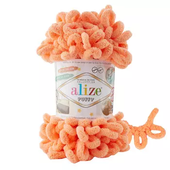 Пряжа Alize 'Puffy' 100г 9м (100% микрополиэстер) (34 дыня)