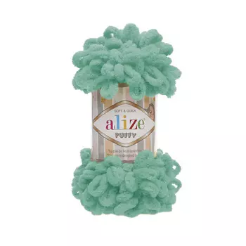 Пряжа Alize 'Puffy' 100г 9м (100% микрополиэстер) (490 морская волна)