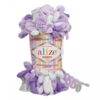 Пряжа Alize 'Puffy Color' 100г 9м (100% микрополиэстер) (6372)