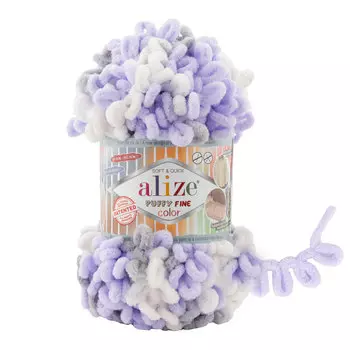 Пряжа Alize 'Puffy Fine Color' 100г. 14,5м. (100% микрополиэстер) (6372)