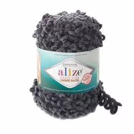 Пряжа Alize 'Puffy Fine Ombre Batik' 500гр. 73м. (100% микрополиэстер) (7259 серый)