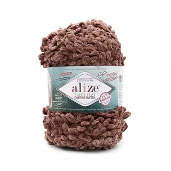 Пряжа Alize 'Puffy Fine Ombre Batik' 500гр. 73м. (100% микрополиэстер) (7262 бежевый)