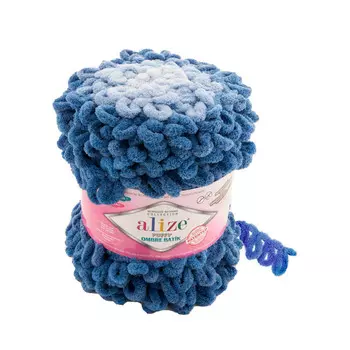 Пряжа Alize 'Puffy Ombre Batik' 600г 55м (100% микрополиэстер) (7425 синий)