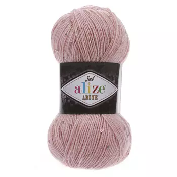Пряжа ALIZE 'Sal abiye' 100гр. 410м. (5%пайетки, 5% мет.,80%акрил, 10%п/э) (161 пудра)