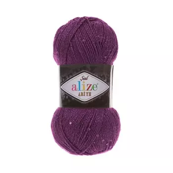 Пряжа ALIZE 'Sal abiye' 100гр. 410м. (5%пайетки, 5% мет.,80%акрил, 10%п/э) (50 фуксия)