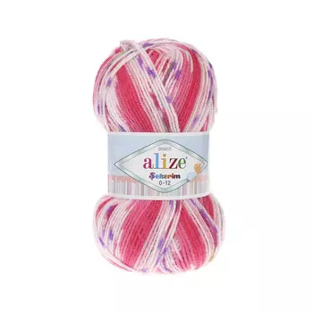 Пряжа ALIZE 'SEKERIM 0-12' 100гр. 320м (100%акрил) (707 принт)