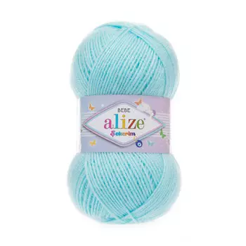 Пряжа ALIZE 'SEKERIM BEBE' 100гр. 320м (100% акрил) (189 светло-голубой)