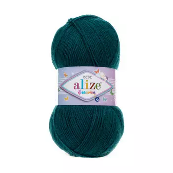 Пряжа ALIZE 'SEKERIM BEBE' 100гр. 320м (100% акрил) (212 петроль)