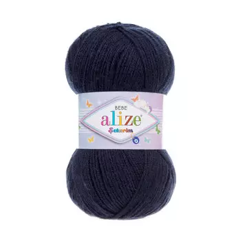 Пряжа ALIZE 'SEKERIM BEBE' 100гр. 320м (100% акрил) (58 тёмно-синий)