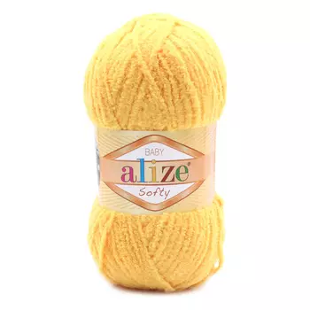 Пряжа ALIZE 'Softy' (100% микрополиэстер) (216 желтый)