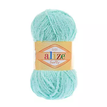 Пряжа ALIZE 'Softy' (100% микрополиэстер) (669 светлая бирюза)