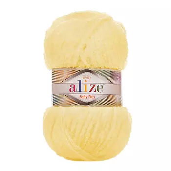 Пряжа Alize 'Softy Plus' 100г 120м (100% микрополиэстер) (13 желтый)