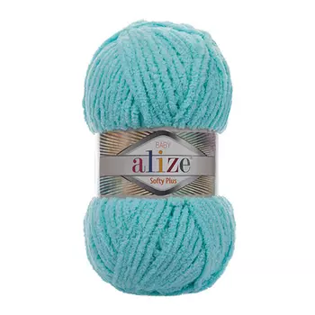 Пряжа Alize 'Softy Plus' 100г 120м (100% микрополиэстер) (263 бирюзовый)