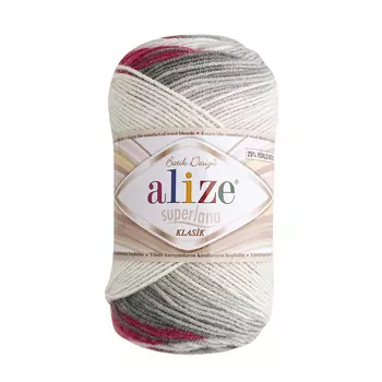 Пряжа ALIZE 'Superlana klasik batik' 100гр. 280м. (75% акрил, 25%шерсть) ТУ (5740)