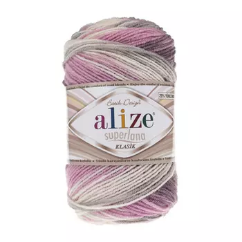 Пряжа ALIZE 'Superlana klasik batik' 100гр. 280м. (75% акрил, 25%шерсть) ТУ (6955 секционный)