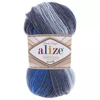 Пряжа ALIZE 'Superlana klasik batik' 100гр. 280м. (75% акрил, 25%шерсть) ТУ (4761 секционный)