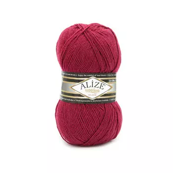 Пряжа ALIZE 'Superlana klasik' (однотонная) 100гр. 280м. (75% акрил, 25%шерсть) ТУ (649 рубин)
