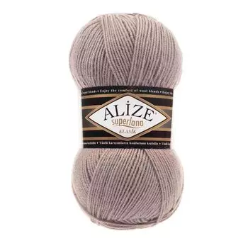 Пряжа ALIZE 'Superlana klasik' (однотонная) 100гр. 280м. (75% акрил, 25%шерсть) ТУ (541 норка)