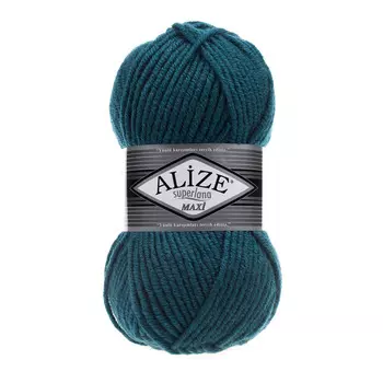 Пряжа ALIZE 'Superlana maxi' 100гр. 100м. (75% акрил, 25%шерсть) ТУ (212 морская волна)