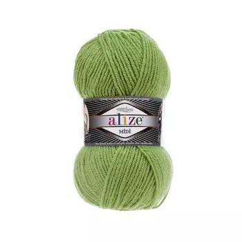 Пряжа ALIZE 'SUPERLANA MIDI' 100гр. 170м (25% Шерсть - 75% Aкрил) (485 зеленая черепаха)
